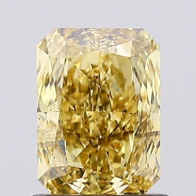 Loose Diamond - RADIANT 1.06ct Fancy Intense Yellow SI1: Loose Diamond - RADIANT 1.06ct Fancy Intense Yellow SI1 Source: This is a real non-mined Diamond that has been grown in a lab Shape: RADIANT Carats: 1.06 Color: Fancy Intense Yellow Certification: