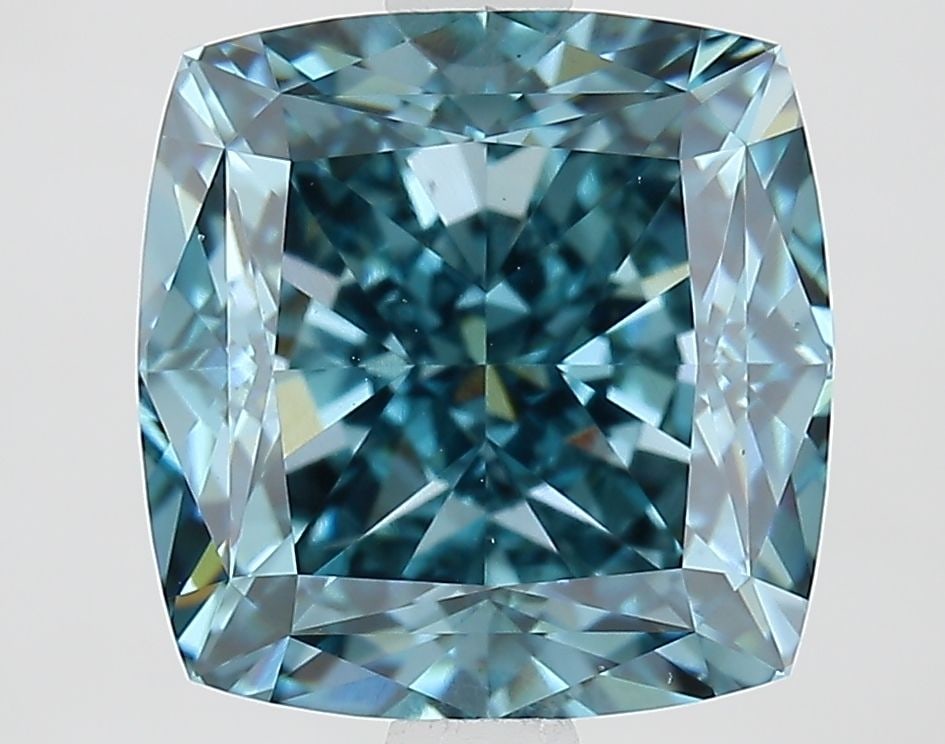 Loose Diamond - CUSHION MODIFIED 3.67ct Fancy Vivid Blue VS1: Loose Diamond - CUSHION MODIFIED 3.67ct Fancy Vivid Blue VS1 Source: This is a real non-mined Diamond that has been grown in a lab Shape: CUSHION MODIFIED Carats: 3.67 Color: Fancy Vivid Blue Certific