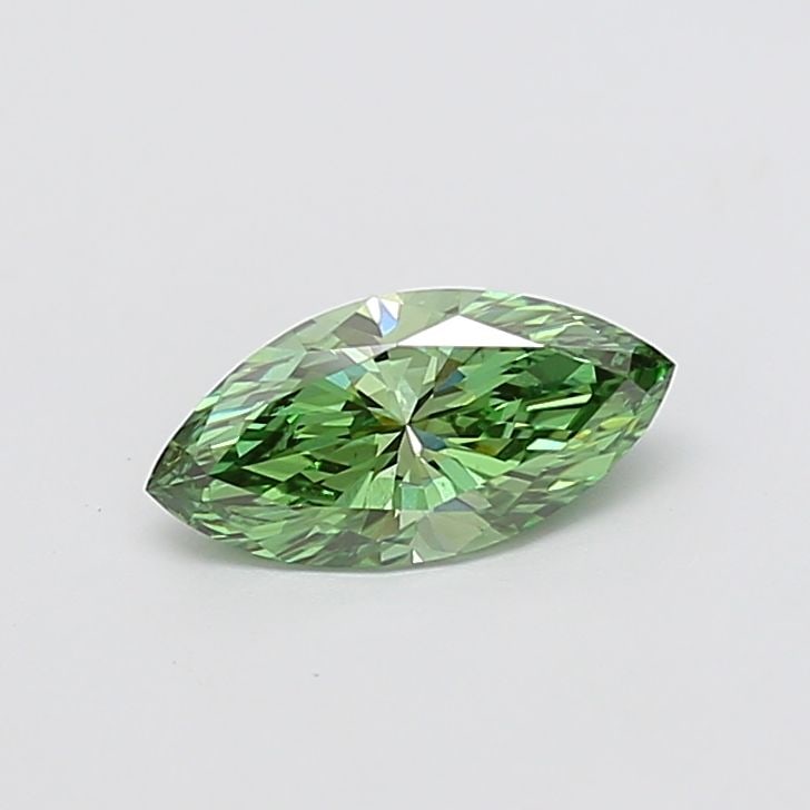 Loose Diamond - MARQUISE 0.99ct Fancy Vivid Green VS1: Loose Diamond - MARQUISE 0.99ct Fancy Vivid Green VS1 Source: This is a real non-mined Diamond that has been grown in a lab Shape: MARQUISE Carats: 0.99 Color: Fancy Vivid Green Certification: IGI