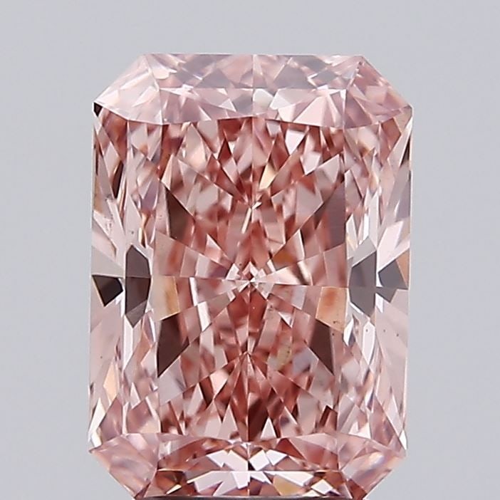 Loose Diamond - RADIANT 2.71ct Fancy Vivid Pink VS1: Loose Diamond - RADIANT 2.71ct Fancy Vivid Pink VS1 Source: This is a real non-mined Diamond that has been grown in a lab Shape: RADIANT Carats: 2.71 Color: Fancy Vivid Pink Certification: IGI Video: