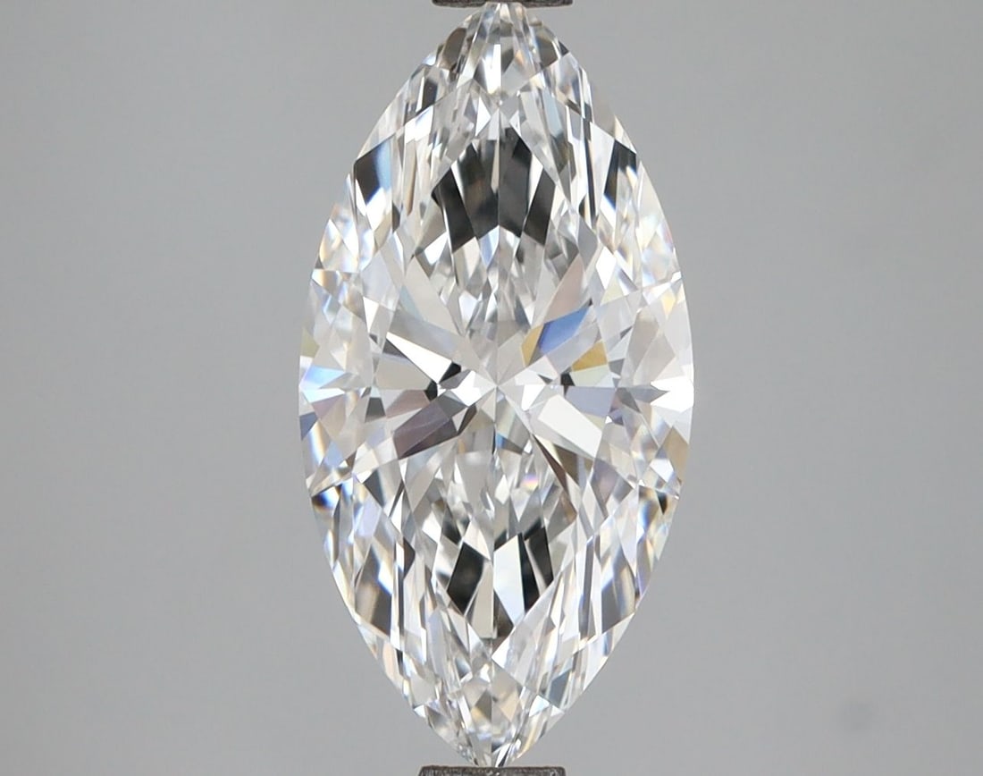 Loose Diamond - MARQUISE 2.56ct E VVS2: Loose Diamond - MARQUISE 2.56ct E VVS2 Source: This is a real non-mined Diamond that has been grown in a lab Shape: MARQUISE Carats: 2.56 Color: E Clarity: VVS2 Certification: IGI Video: