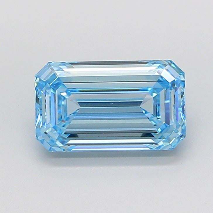 Loose Diamond - EMERALD 3.03ct Fancy Vivid Blue VS1: Loose Diamond - EMERALD 3.03ct Fancy Vivid Blue VS1 Source: This is a real non-mined Diamond that has been grown in a lab Shape: EMERALD Carats: 3.03 Color: Fancy Vivid Blue Certification: IGI Video: