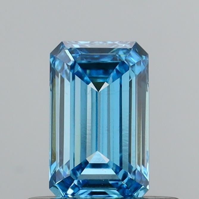 Loose Diamond - EMERALD 0.51ct Fancy Vivid Blue VS1: Loose Diamond - EMERALD 0.51ct Fancy Vivid Blue VS1 Source: This is a real non-mined Diamond that has been grown in a lab Shape: EMERALD Carats: 0.51 Color: Fancy Vivid Blue Certification: IGI Video: