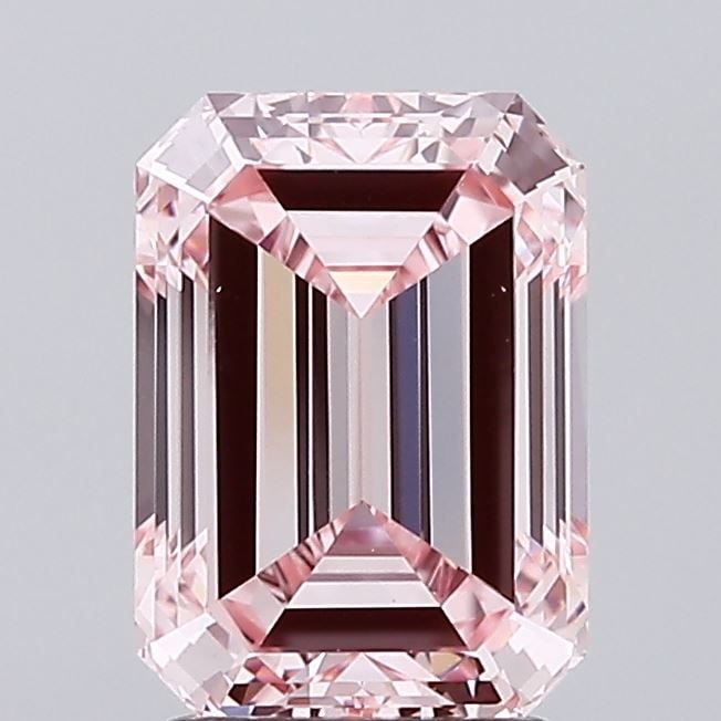 Loose Diamond - EMERALD 2.5ct Fancy Intense Pink VS1: Loose Diamond - EMERALD 2.5ct Fancy Intense Pink VS1 Source: This is a real non-mined Diamond that has been grown in a lab Shape: EMERALD Carats: 2.5 Color: Fancy Intense Pink Certification: IGI Video
