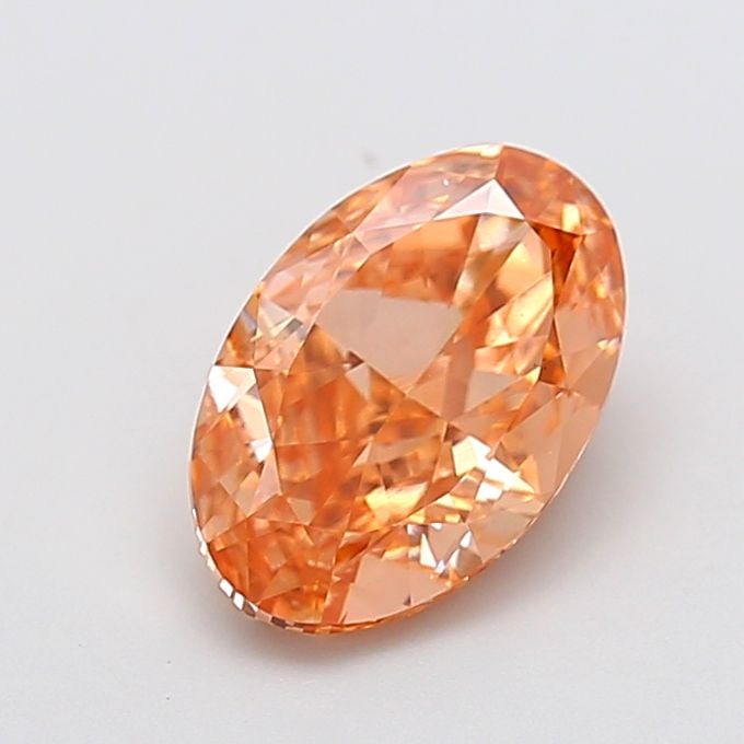 Loose Diamond - OVAL 2.5ct Fancy Vivid Brownish Orange VS1: Loose Diamond - OVAL 2.5ct Fancy Vivid Brownish Orange VS1 Source: This is a real non-mined Diamond that has been grown in a lab Shape: OVAL Carats: 2.5 Color: Fancy Vivid Brownish Orange Certificatio
