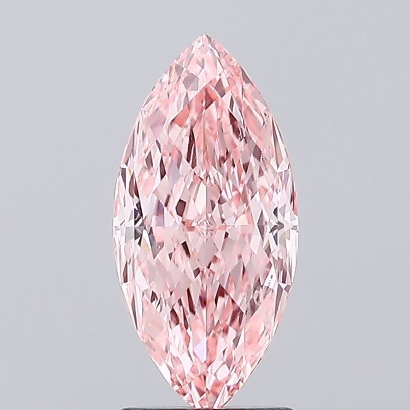 Loose Diamond - MARQUISE 2.01ct Fancy Vivid Pink VS1: Loose Diamond - MARQUISE 2.01ct Fancy Vivid Pink VS1 Source: This is a real non-mined Diamond that has been grown in a lab Shape: MARQUISE Carats: 2.01 Color: Fancy Vivid Pink Certification: IGI Video