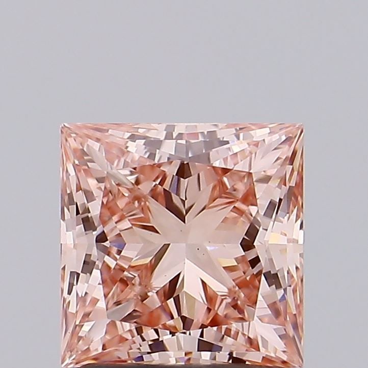 Loose Diamond - PRINCESS 1.86ct Fancy Intense Brownish Pink VS1: Loose Diamond - PRINCESS 1.86ct Fancy Intense Brownish Pink VS1 Source: This is a real non-mined Diamond that has been grown in a lab Shape: PRINCESS Carats: 1.86 Color: Fancy Intense Brownish Pink