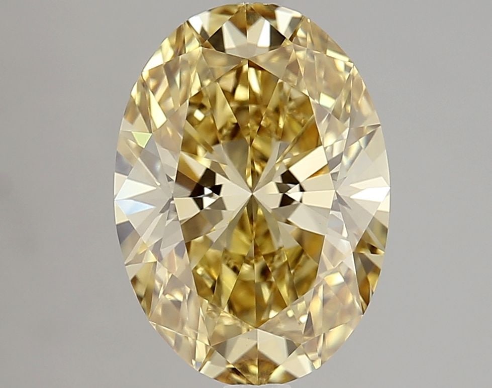 Loose Diamond - OVAL 3.02ct Fancy Intense Yellow VVS2: Loose Diamond - OVAL 3.02ct Fancy Intense Yellow VVS2 Source: This is a real non-mined Diamond that has been grown in a lab Shape: OVAL Carats: 3.02 Color: Fancy Intense Yellow Certification: IGI