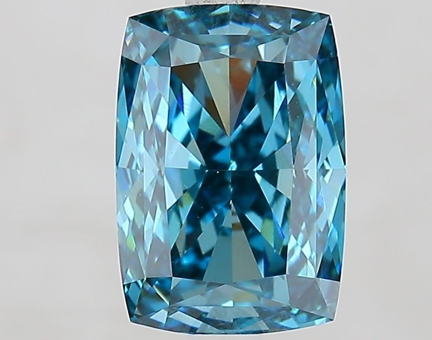 Loose Diamond - CUSHION MODIFIED 3.06ct Fancy Vivid Blue VVS2: Loose Diamond - CUSHION MODIFIED 3.06ct Fancy Vivid Blue VVS2 Source: This is a real non-mined Diamond that has been grown in a lab Shape: CUSHION MODIFIED Carats: 3.06 Color: Fancy Vivid Blue