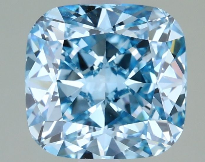 Loose Diamond - CUSHION MODIFIED 2.04ct Fancy Vivid Blue VVS2: Loose Diamond - CUSHION MODIFIED 2.04ct Fancy Vivid Blue VVS2 Source: This is a real non-mined Diamond that has been grown in a lab Shape: CUSHION MODIFIED Carats: 2.04 Color: Fancy Vivid Blue Certifi