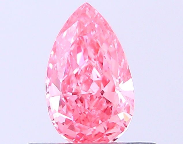 Loose Diamond - PEAR 0.37ct Fancy Vivid Pink VS2: Loose Diamond - PEAR 0.37ct Fancy Vivid Pink VS2 Source: This is a real non-mined Diamond that has been grown in a lab Shape: PEAR Carats: 0.37 Color: Fancy Vivid Pink Certification: IGI Video: Video