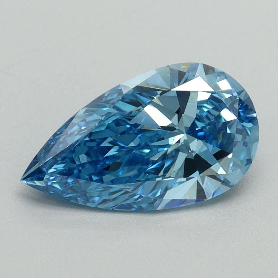 Loose Diamond - PEAR 1.52ct Fancy Vivid Blue VS2: Loose Diamond - PEAR 1.52ct Fancy Vivid Blue VS2 Source: This is a real non-mined Diamond that has been grown in a lab Shape: PEAR Carats: 1.52 Color: Fancy Vivid Blue Certification: IGI Video: Video