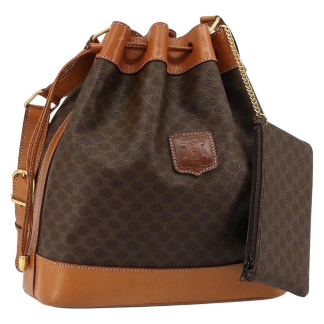 Celine Macadam brown PVC shoulder bag (1 of 18)