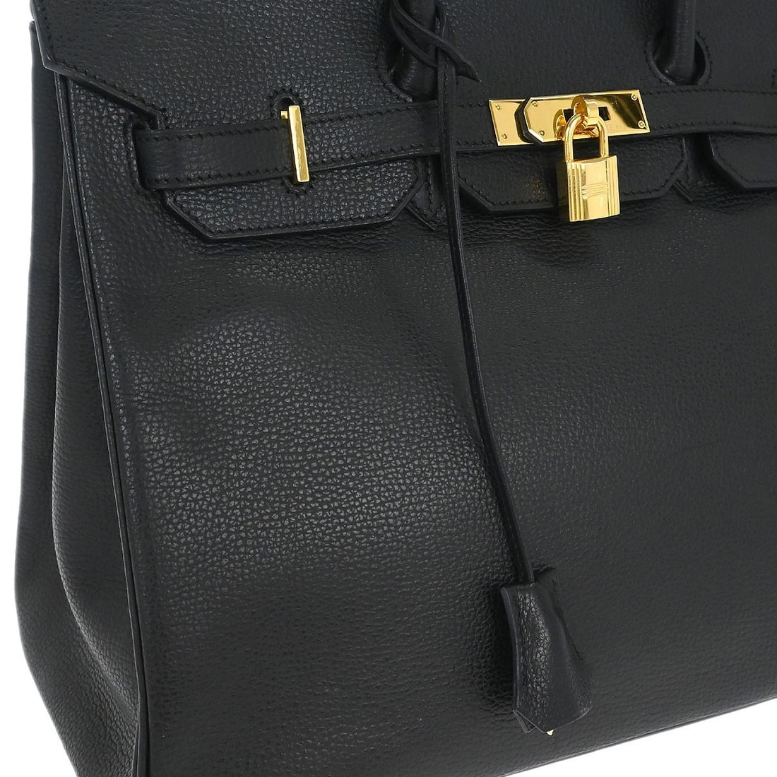 Hermes Birkin 35 Black Leather Top Handle Satchel - 11