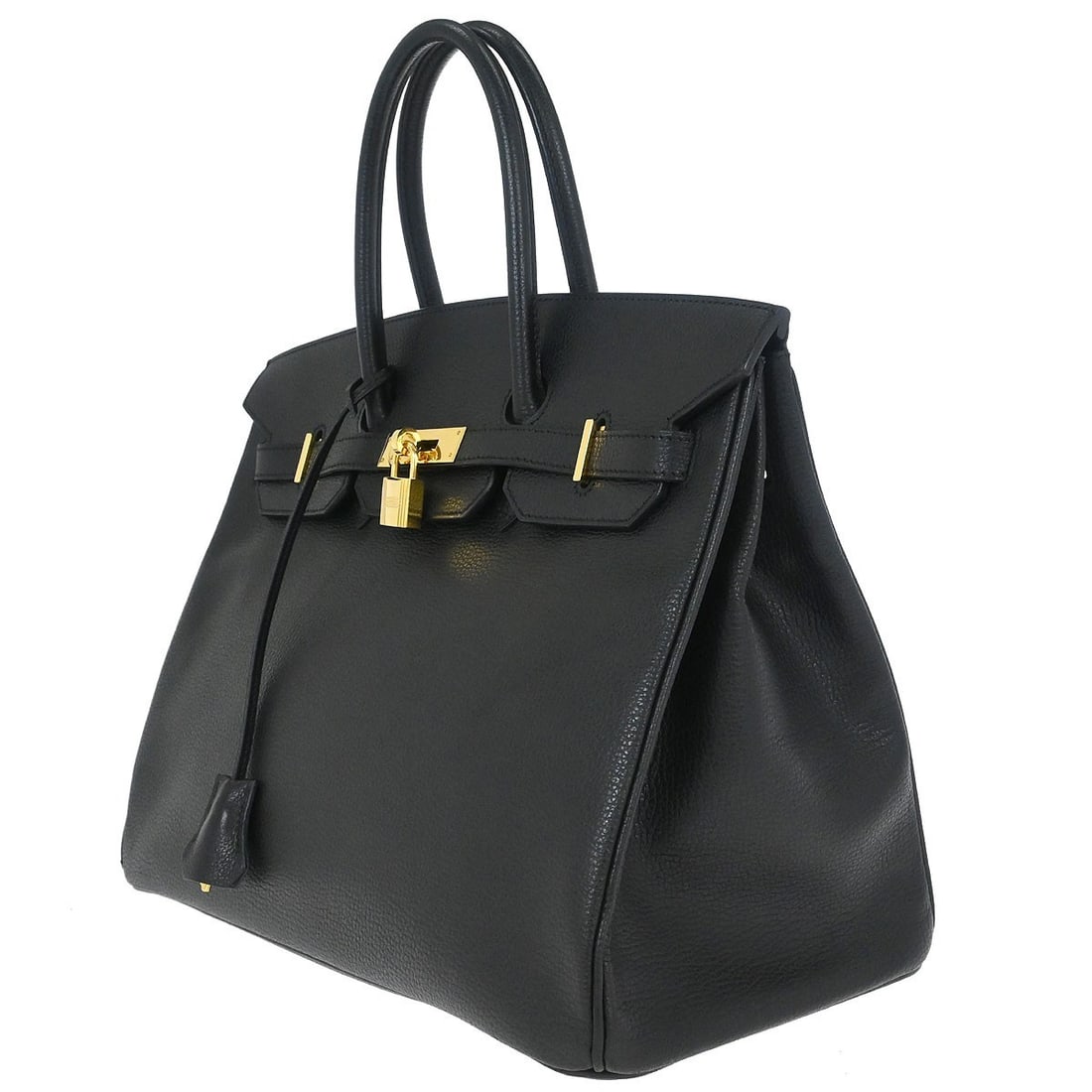 Hermes Birkin 35 Black Leather Top Handle Satchel - 3