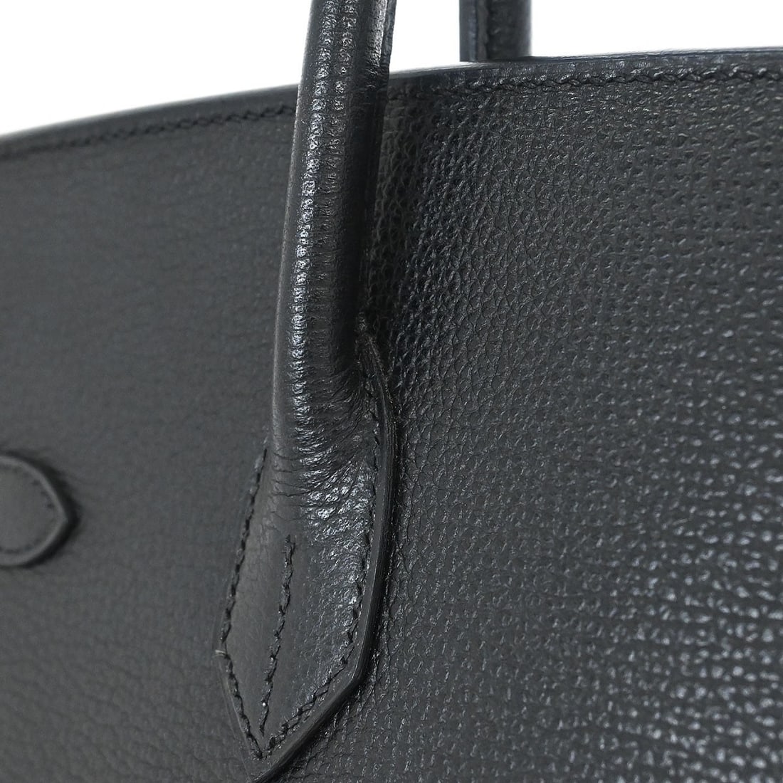 Hermes Birkin 35 Black Leather Top Handle Satchel - 8