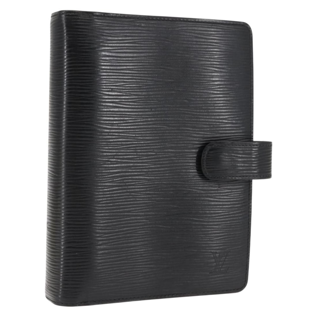 LOUIS VUITTON Epi Leather Black Agenda MM Day Planner R20042: LOUIS VUITTON Epi Leather Black Agenda MM Day Planner R20042 Elevate your organization with this authentic LOUIS VUITTON Epi Agenda MM Day Planner Cover in elegant black. Crafted from durable Epi leat