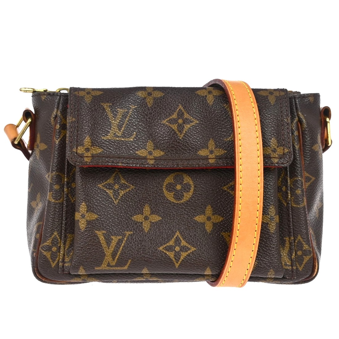 Louis Vuitton Viva Cite PM Monogram Crossbody Bag: Louis Vuitton Viva Cite PM Monogram Crossbody Bag This Louis Vuitton Viva Cite PM crossbody bag features the iconic Monogram canvas exterior and brown Alcantara lining. Designed with a zip closure and
