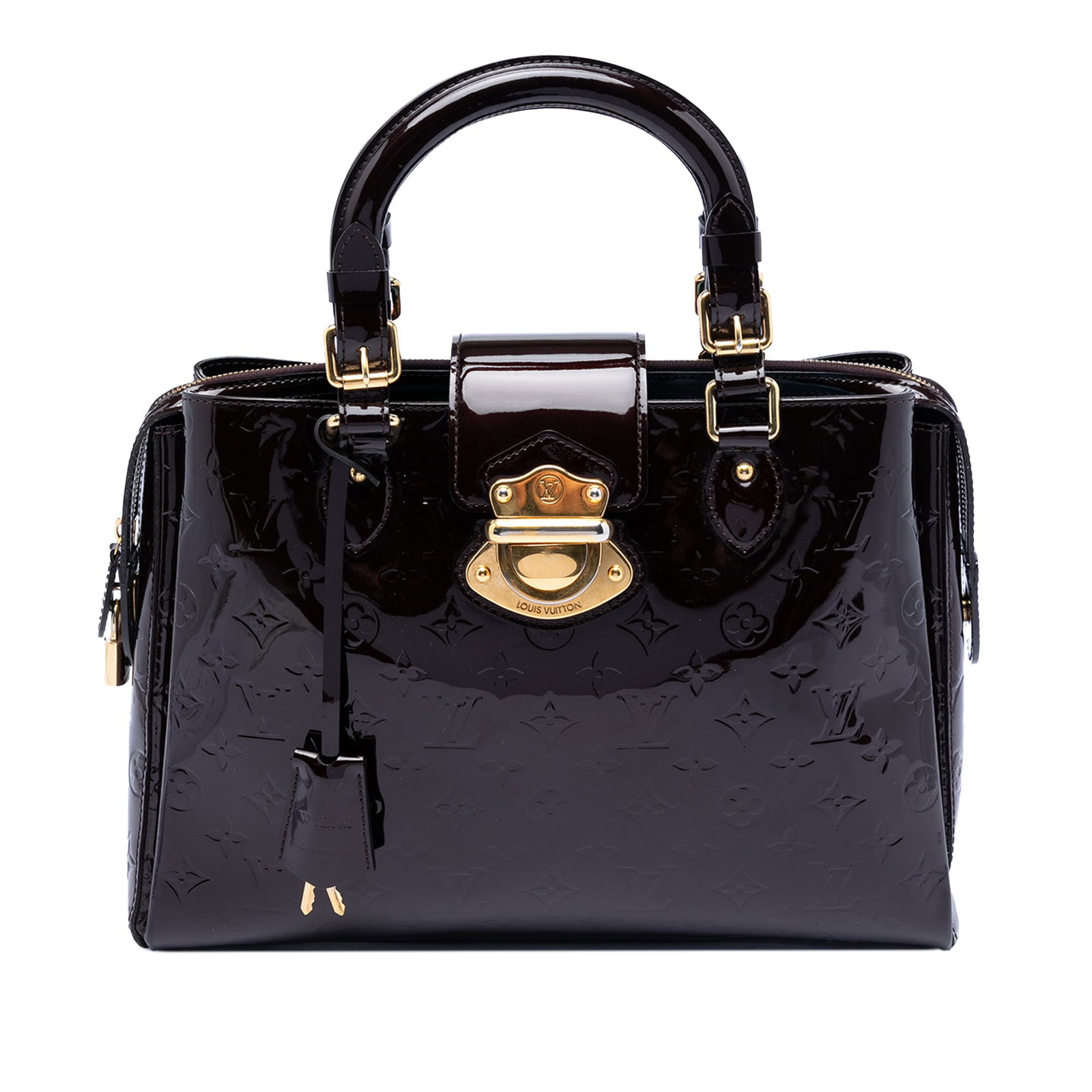Louis Vuitton Melrose Avenue Monogram Vernis Purple Leather Bag (1 of 7)