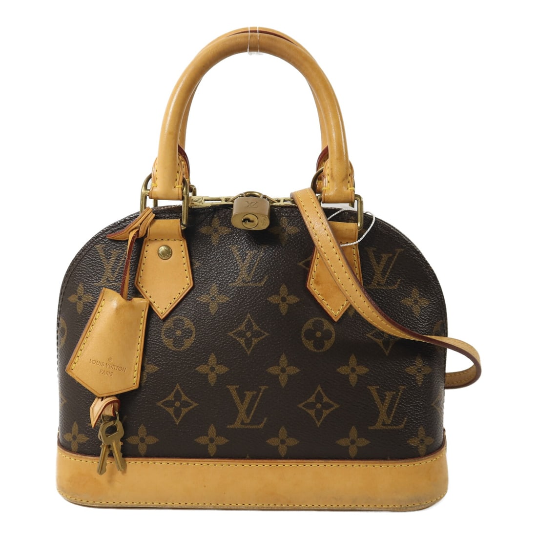 Louis Vuitton Alma BB Monogram Brown GHW Shoulder Bag M53152: Louis Vuitton Alma BB Monogram Brown GHW Shoulder Bag M53152 This Louis Vuitton Alma BB 2-way shoulder bag features the signature monogram brown PVC coated canvas and gold-tone hardware. Designed for 