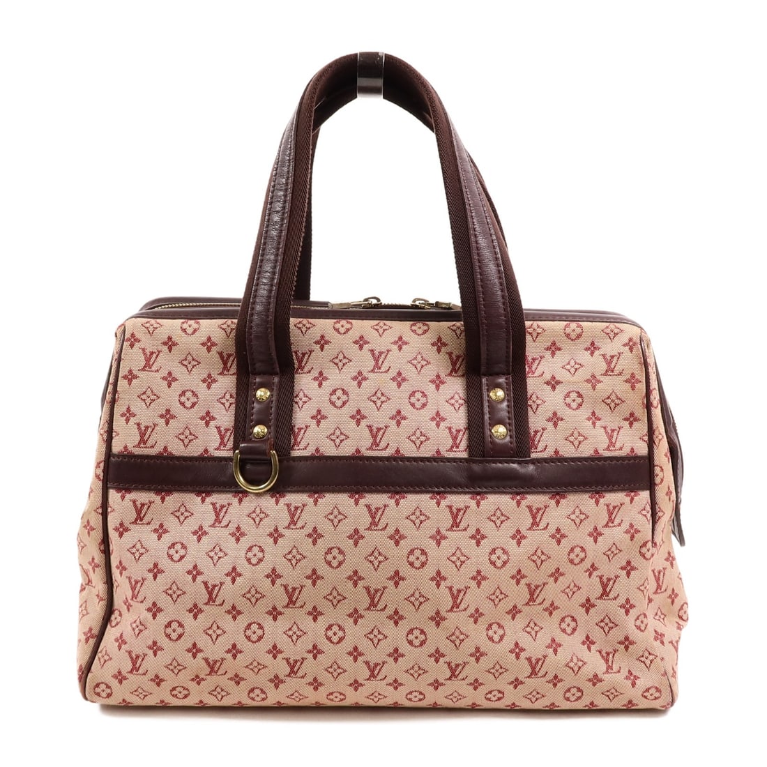 Louis Vuitton Josephine PM Red Monogram Canvas Handbag GHW: Louis Vuitton Josephine PM Red Monogram Canvas Handbag GHW This Louis Vuitton Josephine PM handbag features the iconic monogram mini pattern with red accents and gold-tone hardware. Crafted from durab