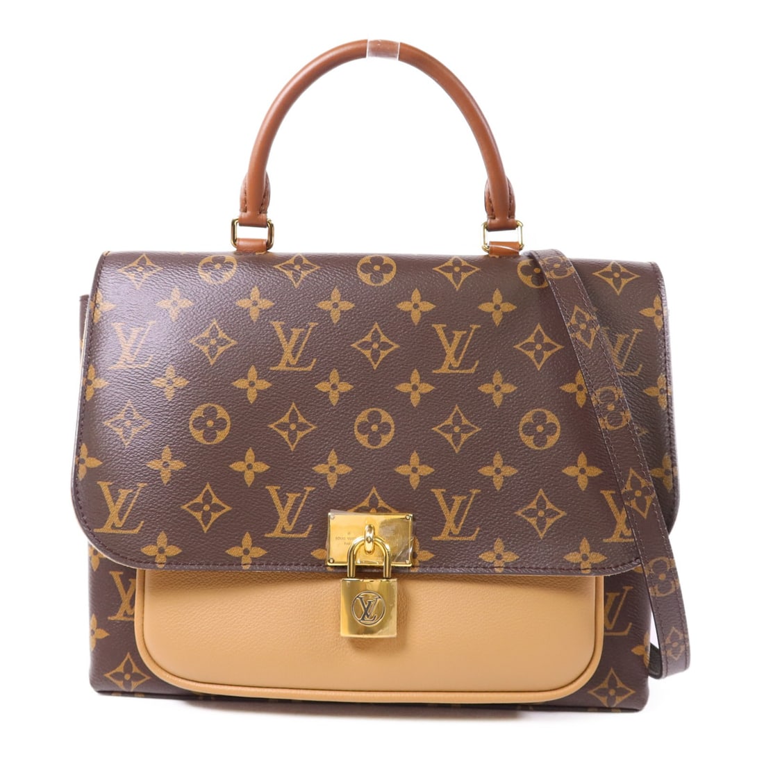 Louis Vuitton Marignan Monogram Brown 2 Way Shoulder Bag GHW: Louis Vuitton Marignan Monogram Brown 2 Way Shoulder Bag GHW This Louis Vuitton Marignan 2-way shoulder bag features the iconic Monogram pattern in brown with gold-tone hardware. Crafted from durable 