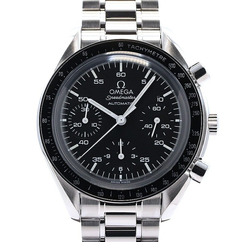Omega Speedmaster Reduced 3510.50.00 Automatic Chronograph Steel Watch: Omega Speedmaster Reduced 3510.50.00 Automatic Chronograph Steel Watch This OMEGA Speedmaster Reduced 3510.50.00 is a Swiss-made men's wristwatch featuring an automatic movement. The watch has a stain