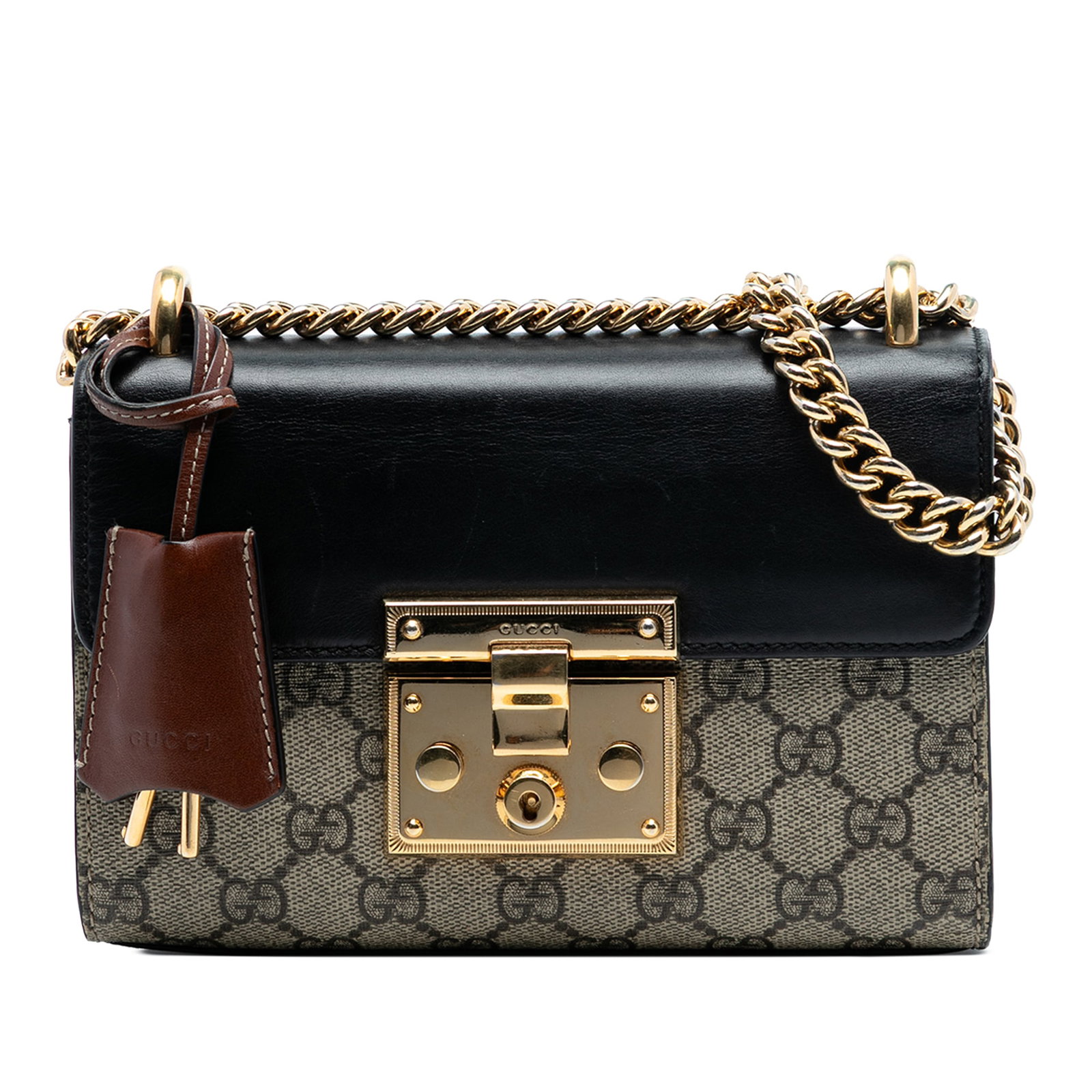 Gucci Padlock Small GG Supreme beige crossbody bag (1 of 7)