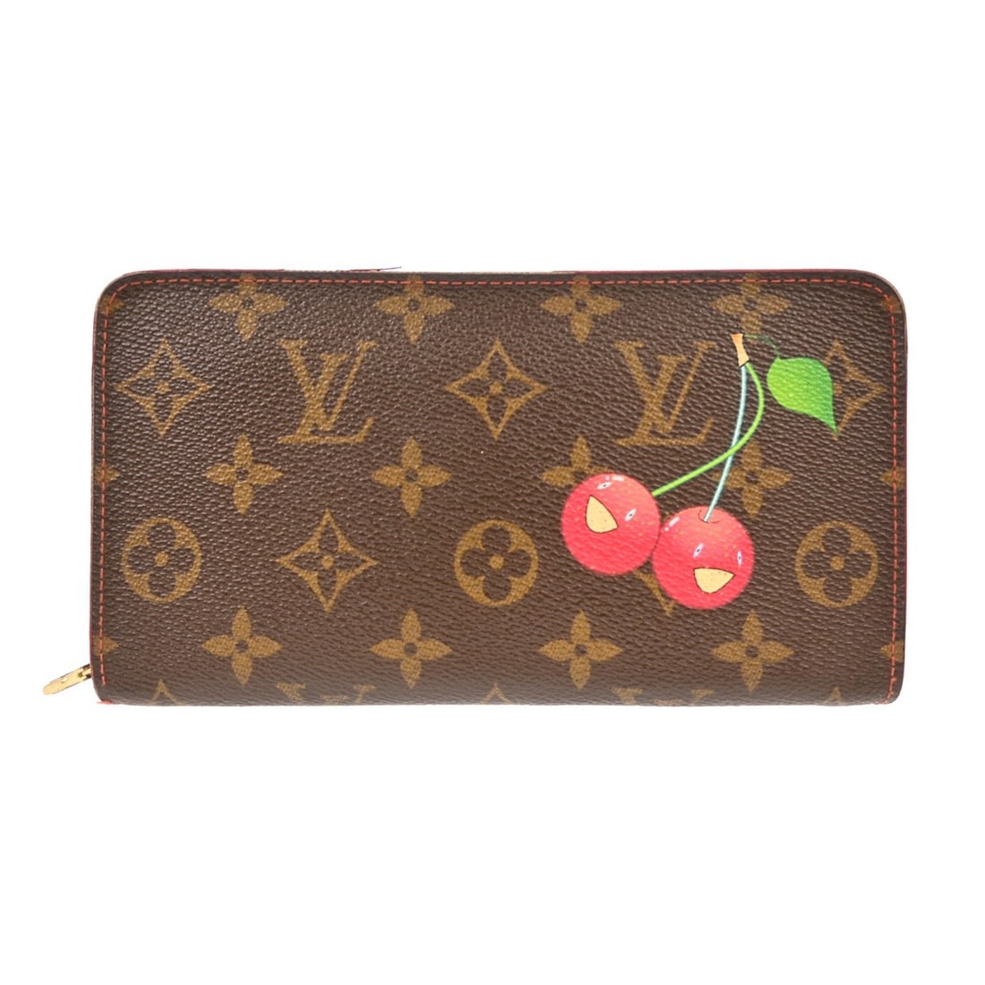 Louis Vuitton Cherry Zip-Around Long Wallet Monogram Canvas Leather (1 of 11)