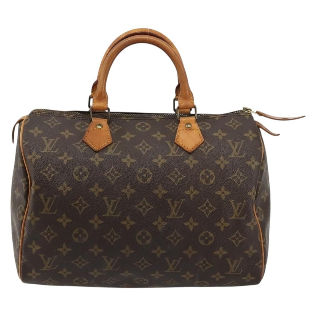 Louis Vuitton Speedy Brown Canvas Handbag 30cm x 21cm x 17cm: Louis Vuitton Speedy Brown Canvas Handbag 30cm x 21cm x 17cm This Louis Vuitton Speedy Handbag features the iconic monogram canvas in brown, designed for women. Crafted in France, the bag measures 30c