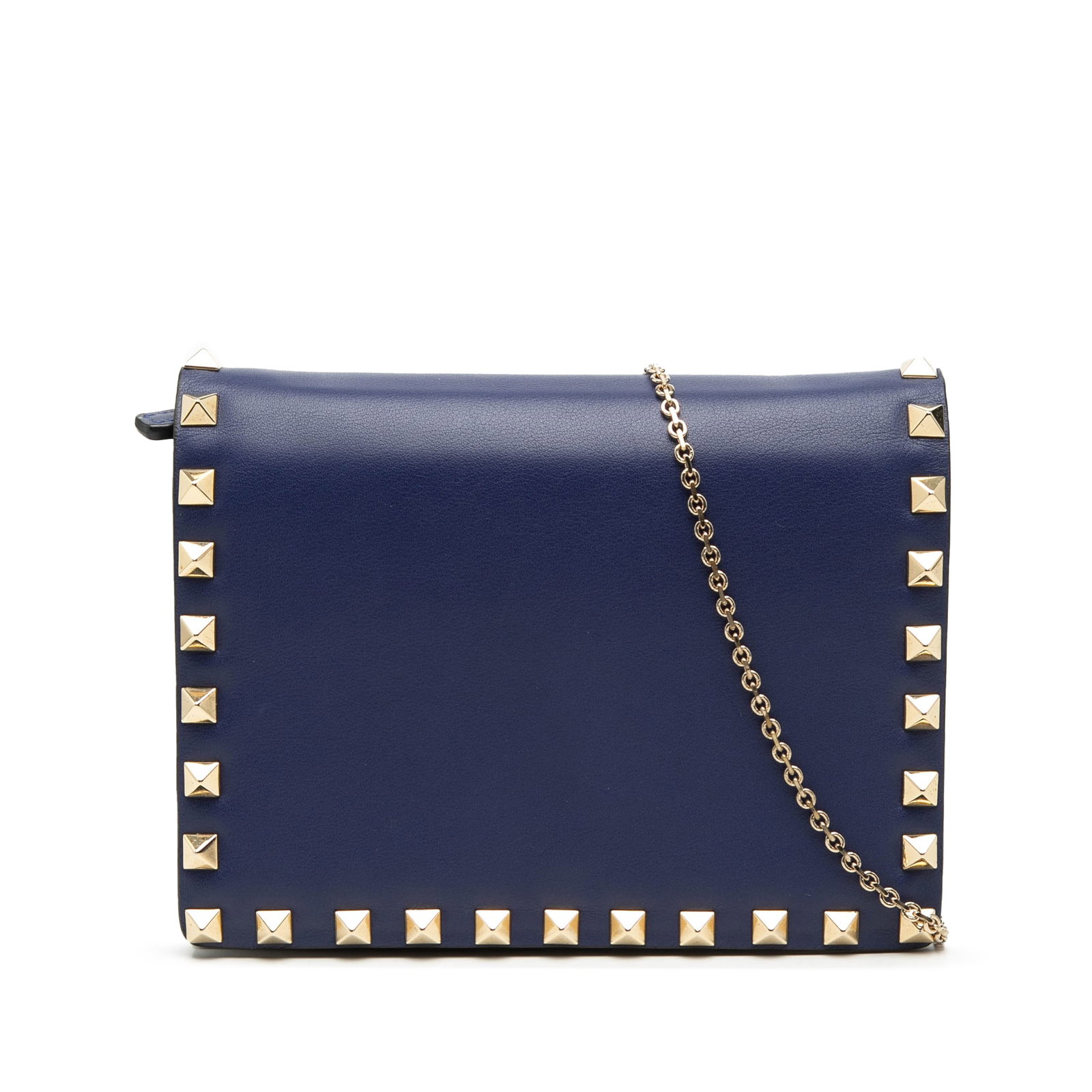 Valentino Rockstud blue leather crossbody pouch (1 of 8)
