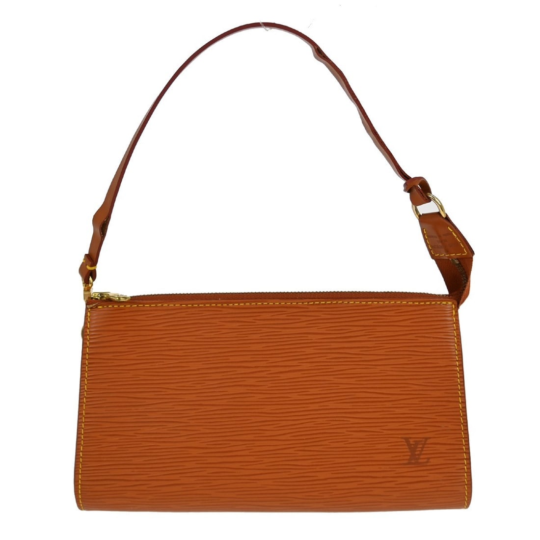 Louis Vuitton Epi Leather Pochette Accessoires Brown Clutch: Louis Vuitton Epi Leather Pochette Accessoires Brown Clutch This Louis Vuitton Pochette Accessoires is crafted from brown Epi leather, featuring a classic zip closure and the iconic logo accent. Desig