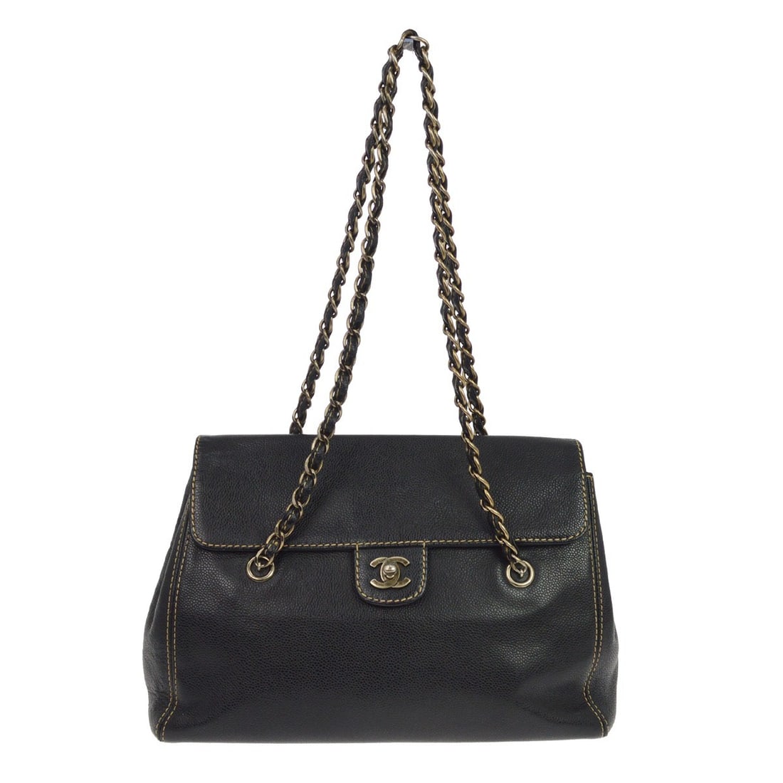Chanel Boy black calfskin chain strap shoulder bag (1 of 9)