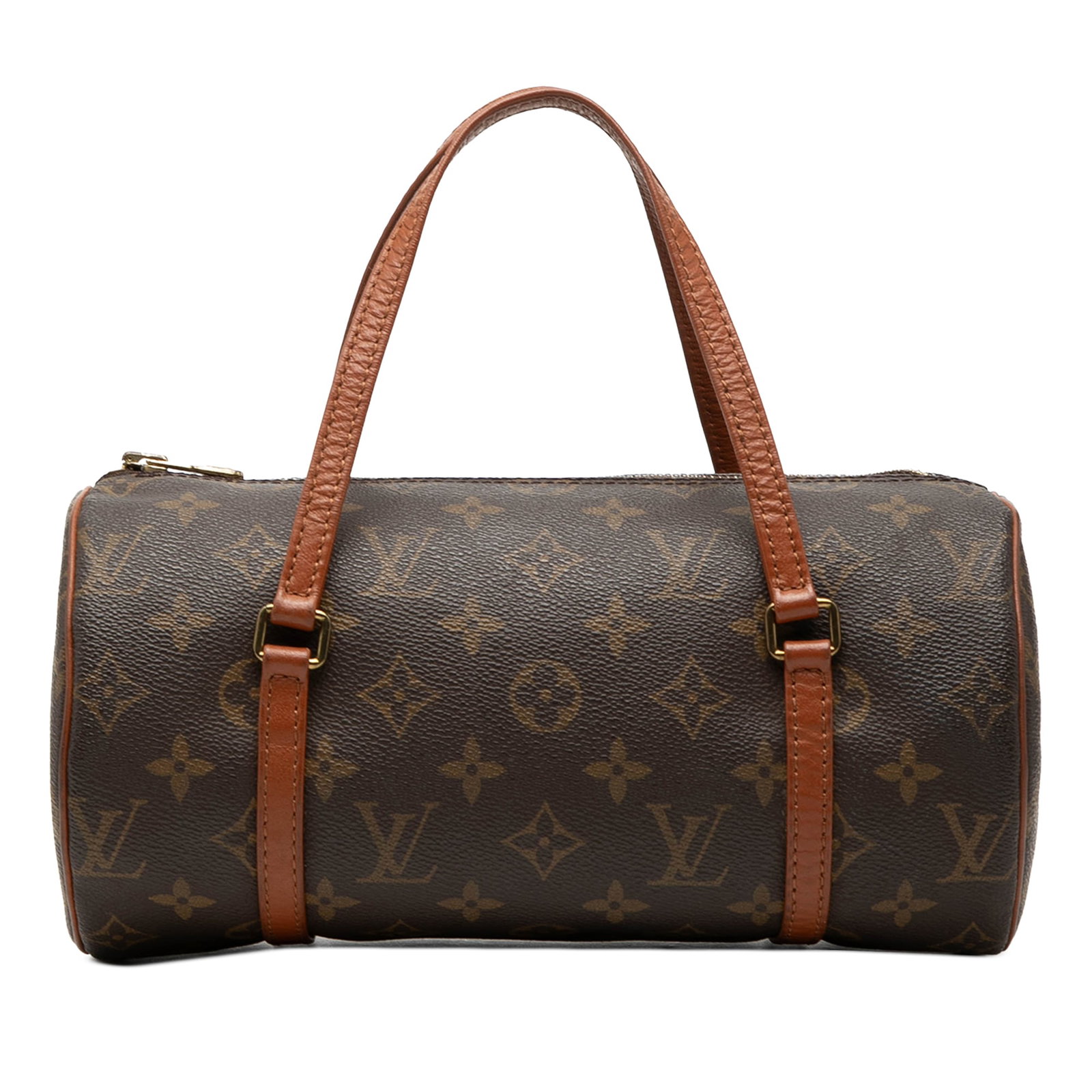 Louis Vuitton Monogram canvas Papillon 26 bag: Louis Vuitton Monogram canvas Papillon 26 bag The Louis Vuitton Monogram Papillon 26 is crafted with the brand's signature monogram canvas and features flat leather handles and a top zip closure. This