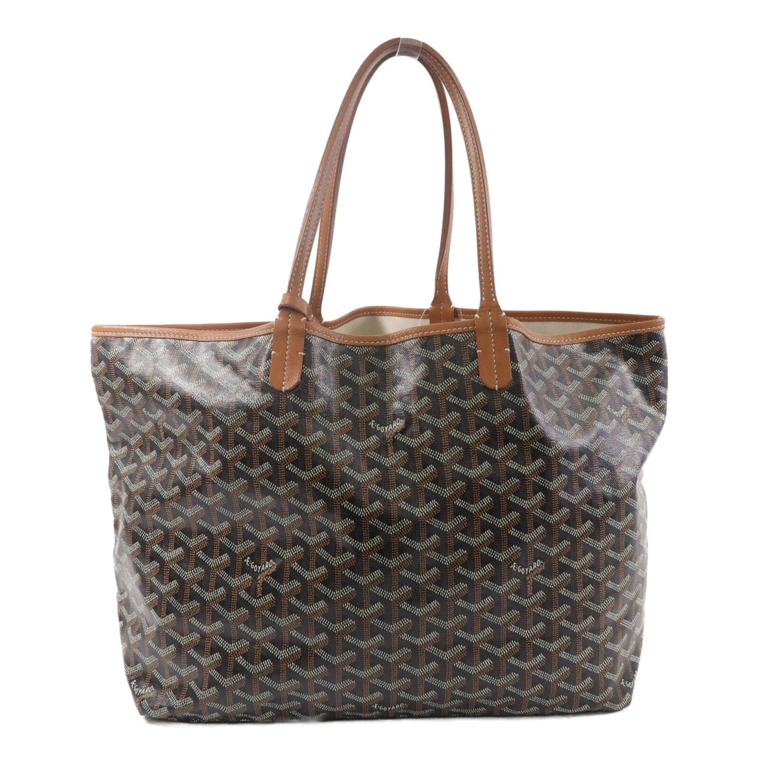 Goyard Saint Louis PM Brown Coated Canvas Tote Bag (1 of 13)
