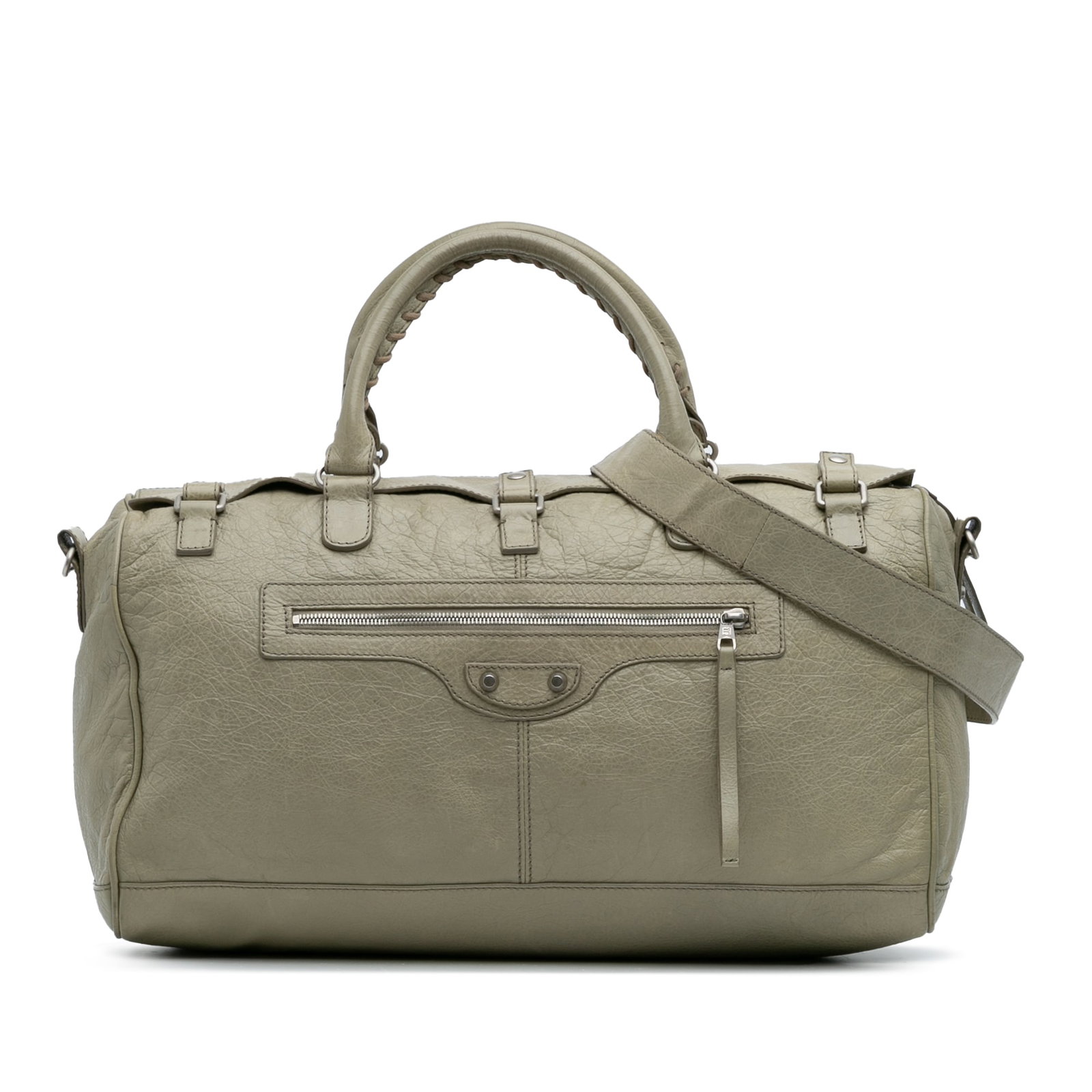 Balenciaga Small Lambskin Motocross Classic Squash Duffle Bag Brown: Balenciaga Small Lambskin Motocross Classic Squash Duffle Bag Brown The Balenciaga Small Lambskin Motocross Classic Squash Duffle Bag is a stylish and functional travel accessory made from premium lea