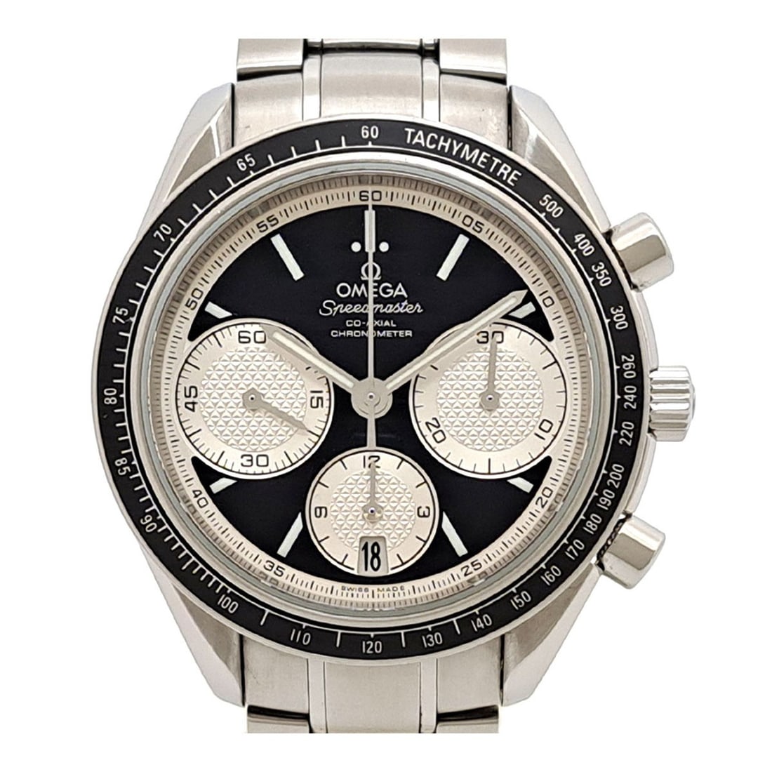 OMEGA Speedmaster Date 326.30.40.50.01.002 Black Dial Automatic Steel Watch: OMEGA Speedmaster Date 326.30.40.50.01.002 Black Dial Automatic Steel Watch This OMEGA Speedmaster Date wristwatch features a stainless steel case and band, with a black dial and automatic movement. D