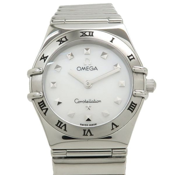 Omega Constellation My Choice 25.5mm Stainless Steel Women's Quartz Watch: Omega Constellation My Choice 25.5mm Stainless Steel Women's Quartz Watch This OMEGA Constellation SM My Choice women's wristwatch features a 25.5mm stainless steel case and bracelet with a mirror-pol