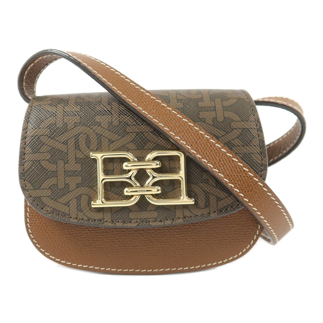 BALLY GHW calfskin leather brown shoulder bag: BALLY GHW calfskin leather brown shoulder bag This Bally shoulder bag is crafted from brown calfskin leather and features gold-tone hardware. Designed for women, it offers a compact silhouette with a 