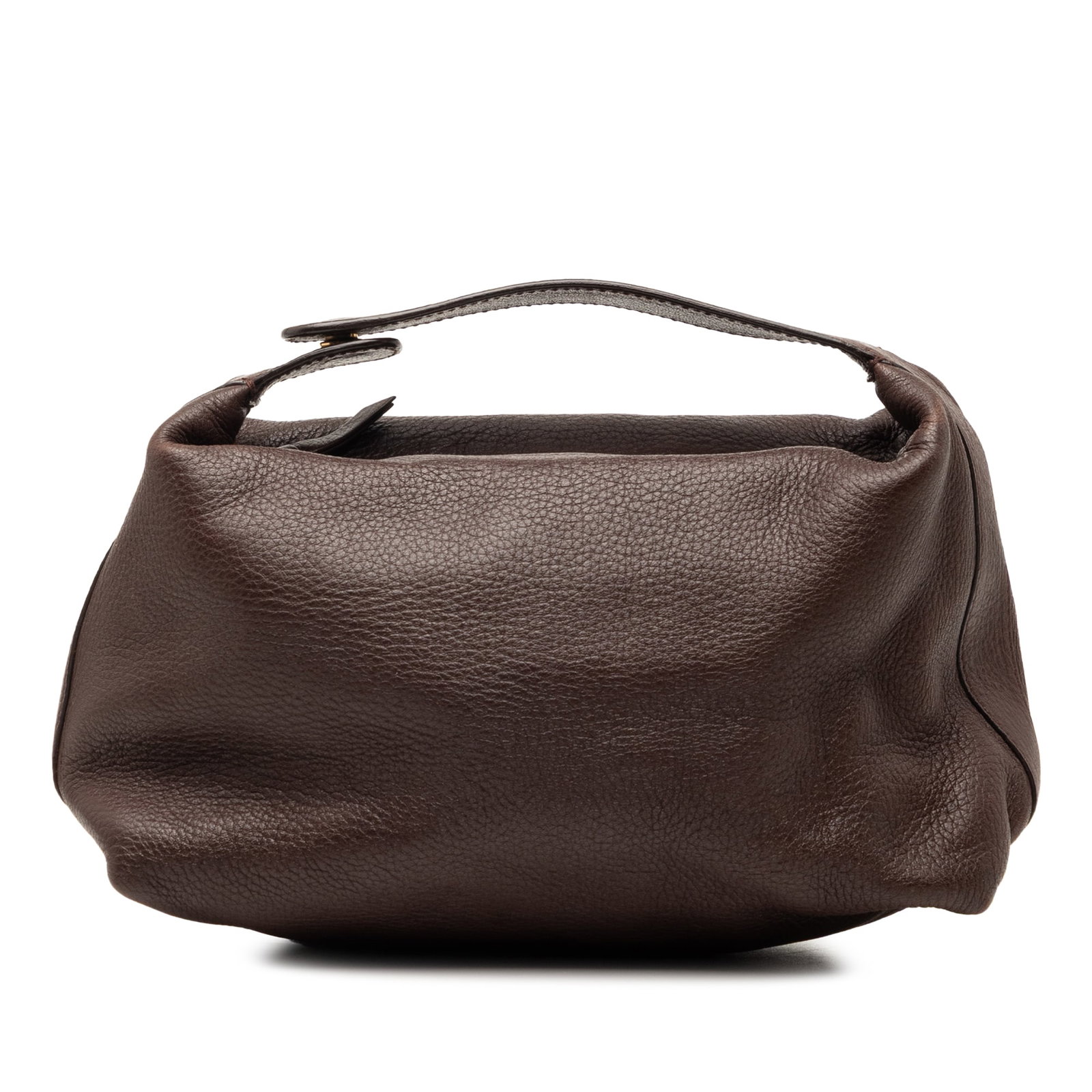 Bottega Veneta brown leather top handle zip handbag (1 of 7)