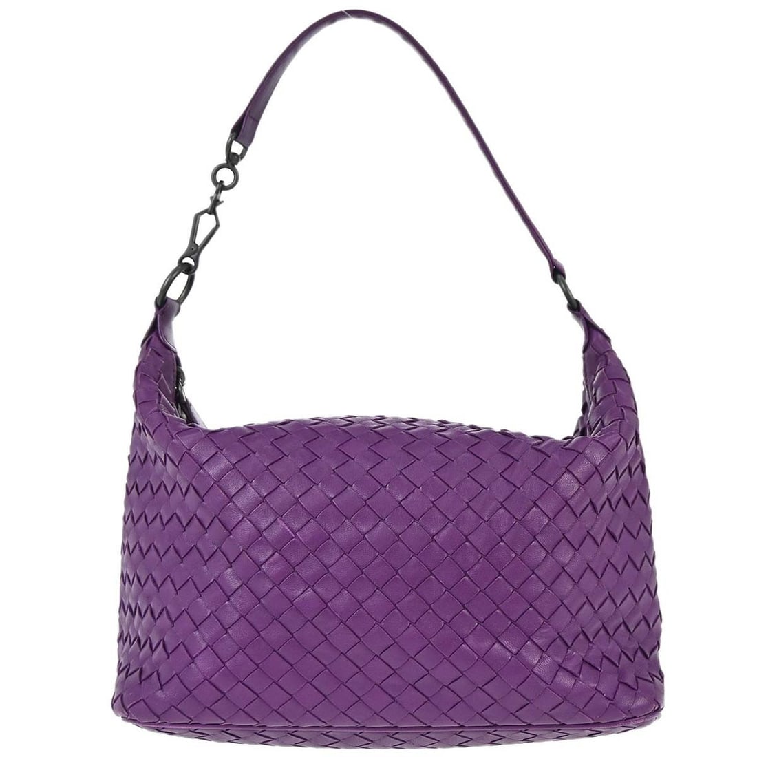 Bottega Veneta Intrecciato Nappa Purple Zip Hobo Bag (1 of 18)