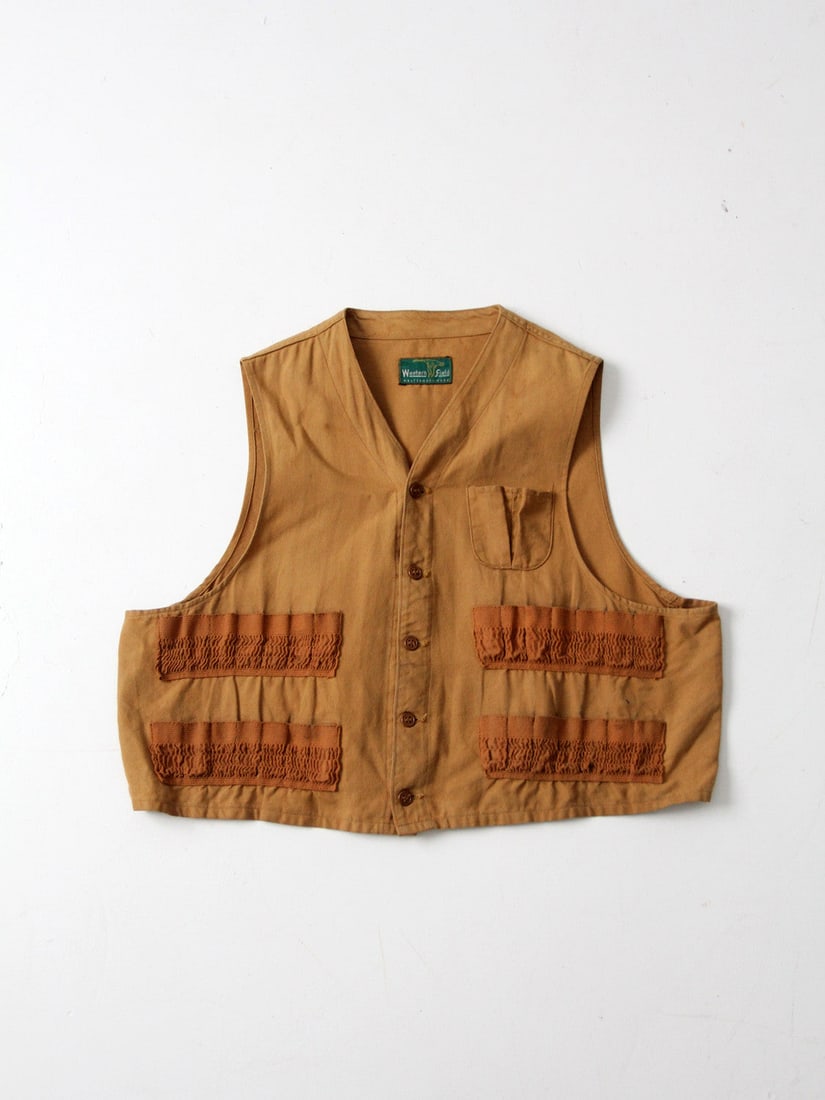 1950s Vintage Western Field Hunting Vest by Montgomery Ward (1 of 1)