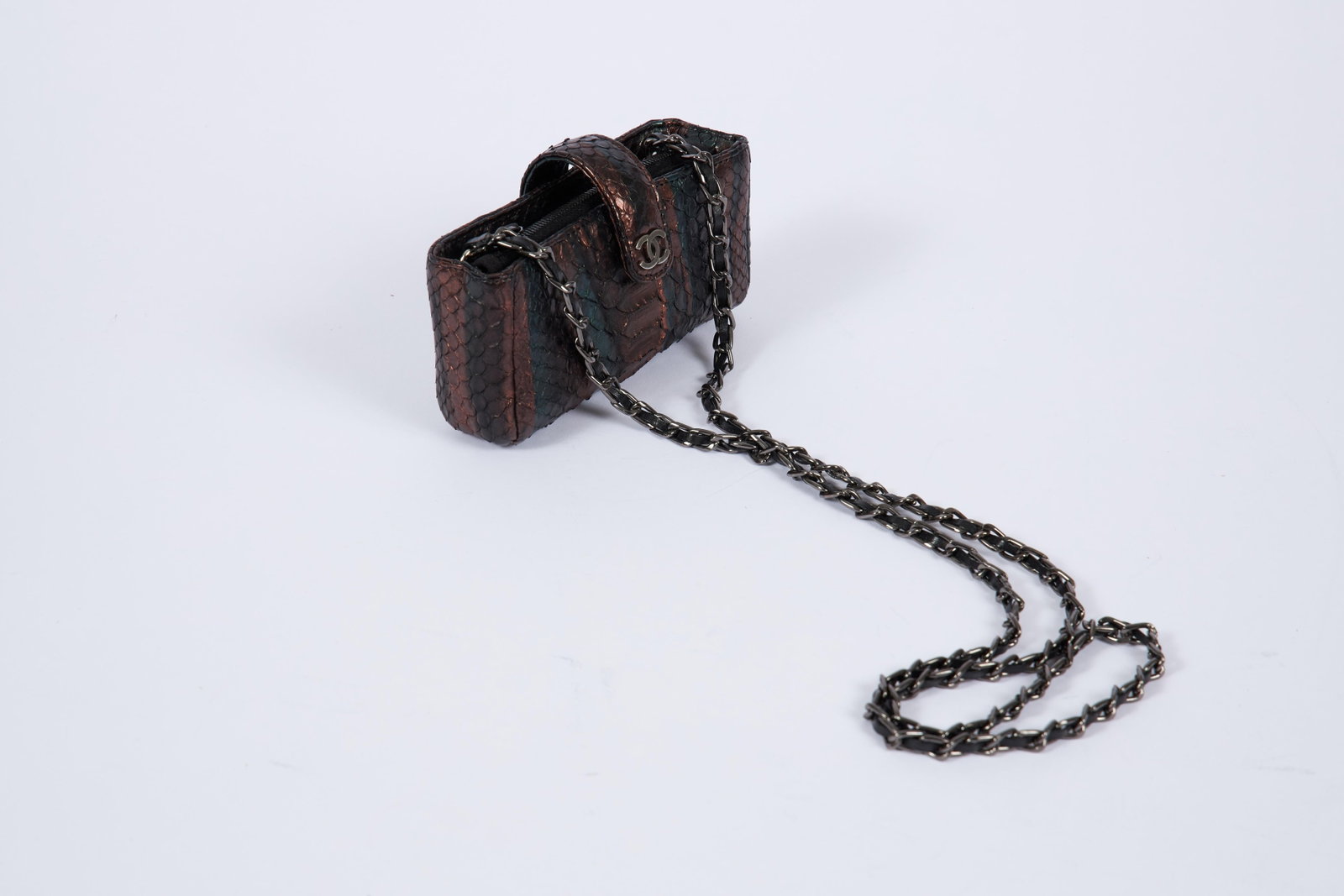 Chanel Limited Edition Iridescent Python Mini Crossbody Bag - 5