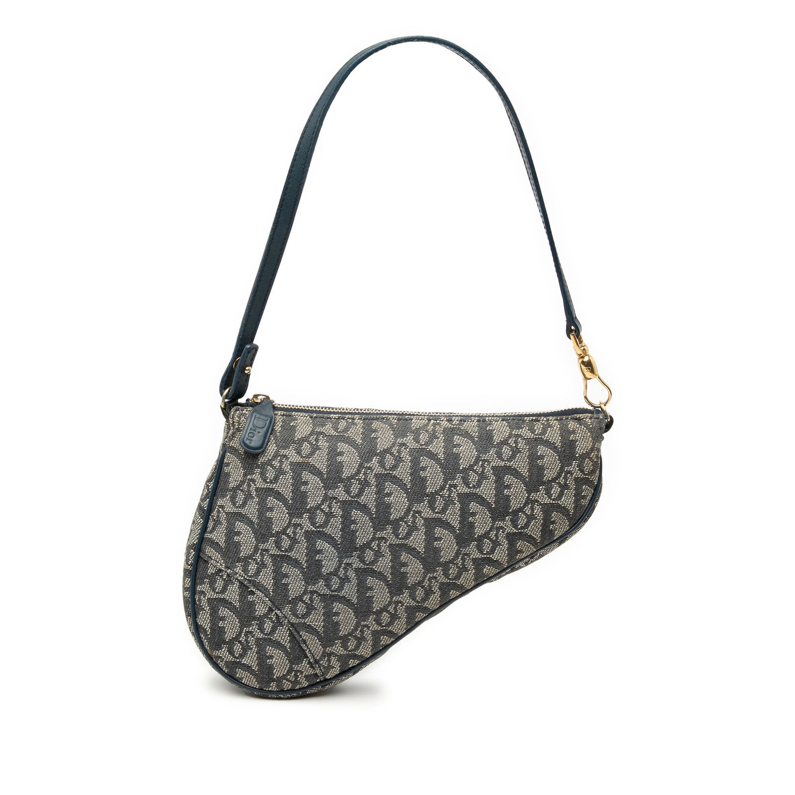 Dior Mini Diorissimo Canvas Pochette Saddle Bag (1 of 8)