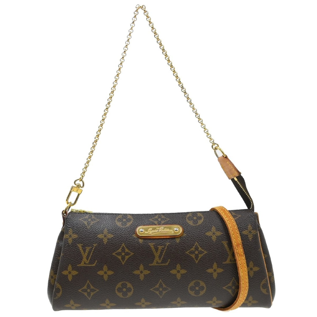 Louis Vuitton Eva Monogram Canvas 2Way Shoulder Bag: Louis Vuitton Eva Monogram Canvas 2Way Shoulder Bag This Louis Vuitton Monogram Eva is a versatile 2-way shoulder handbag crafted from brown monogram canvas leather. The bag features a zip closure and