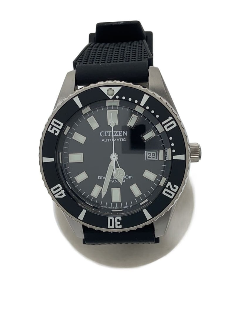 Citizen Promaster Black Men's Wristwatch NB6021-17E: Citizen Promaster Black Men's Wristwatch NB6021-17E This CITIZEN PROMASTER NB6021-17E is a men's wristwatch featuring a black design. Manufactured in Japan, the watch is in pre-owned, A grade conditio