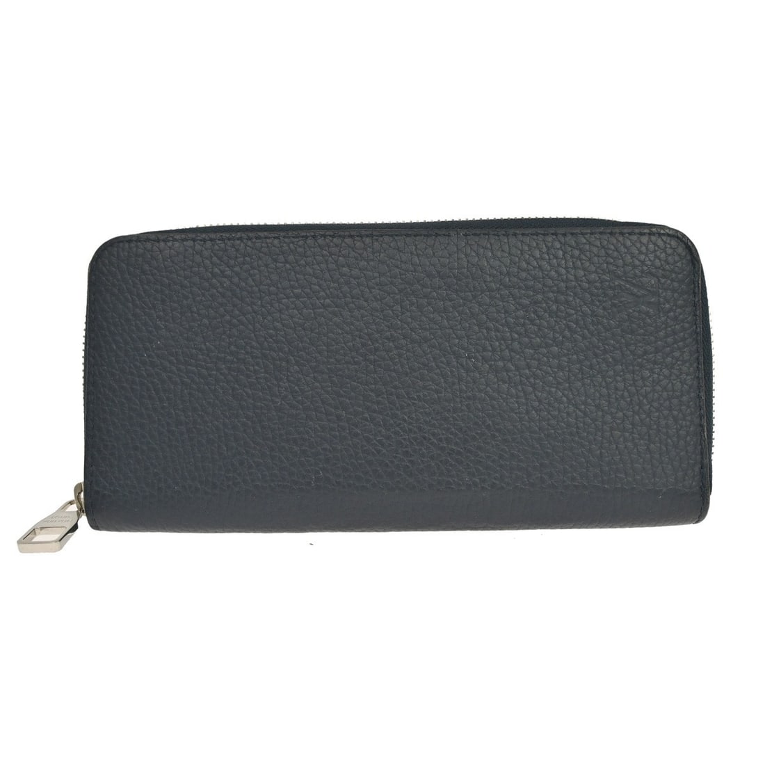 Louis Vuitton navy leather zip around vertical wallet M58823 (1 of 10)