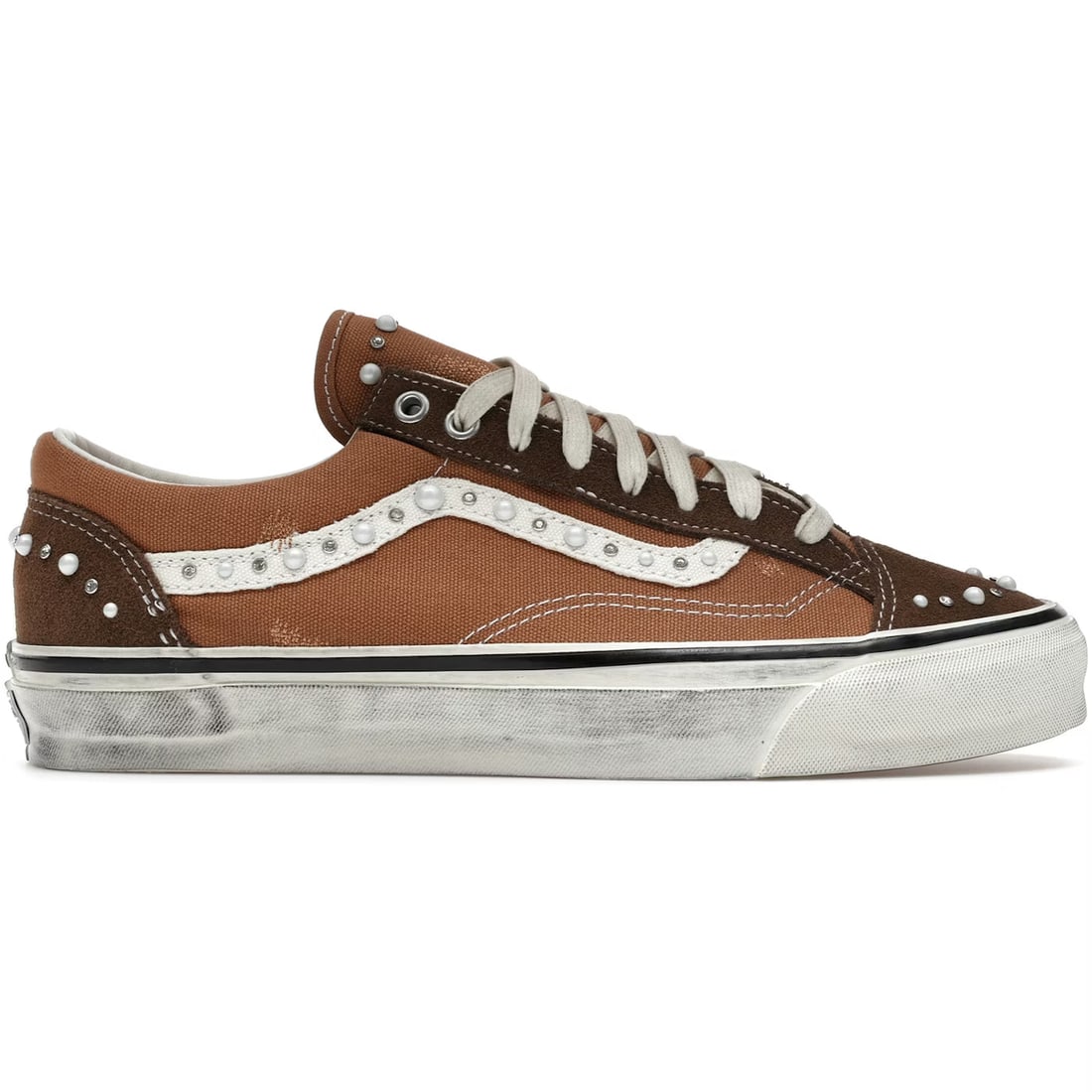 Vans Old Skool 36 pearlized low-top sneakers Vintage Cocoa Brown size 8.5 M 10 W (1 of 1)