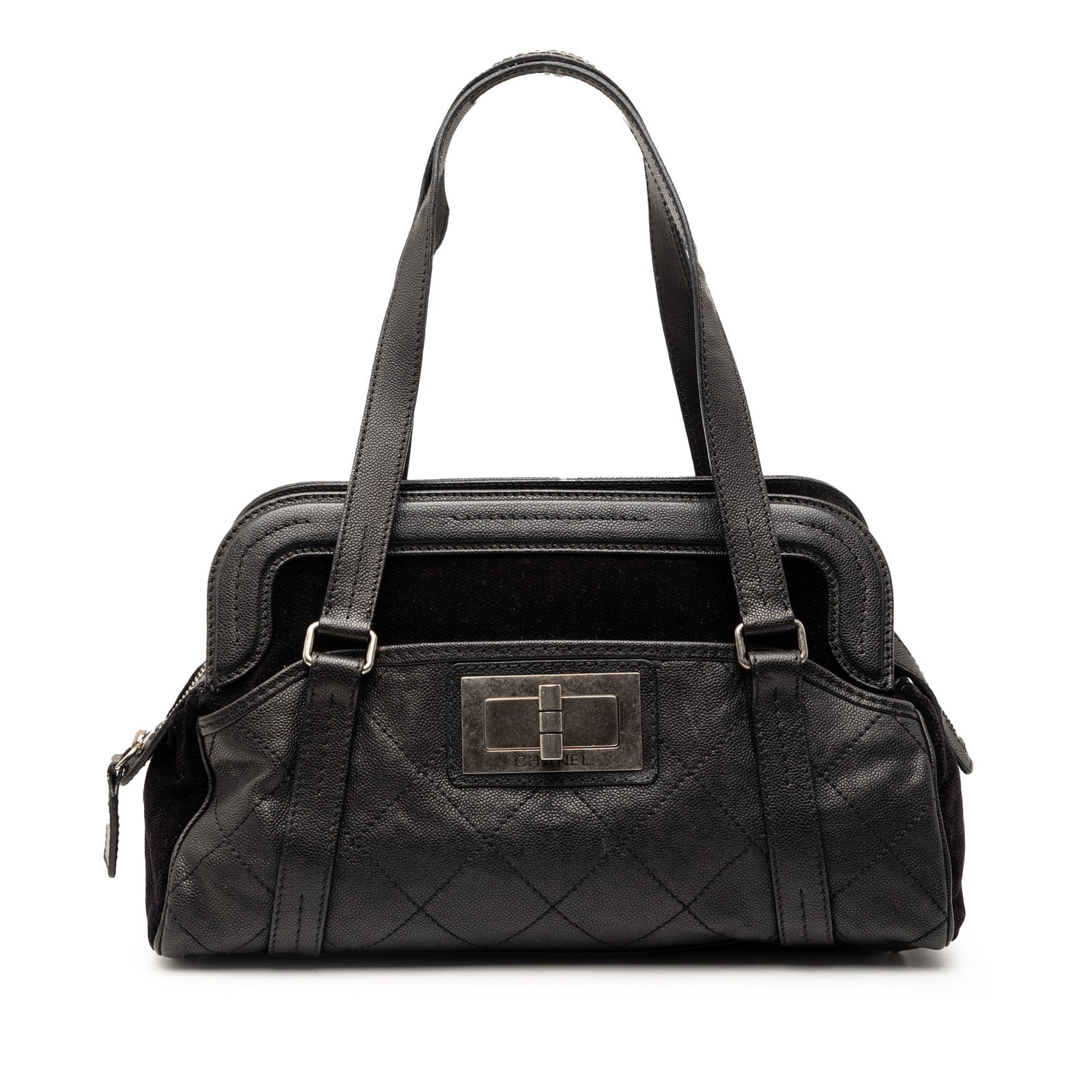 Chanel caviar leather Reissue 2.55 bowling bag (1 of 7)