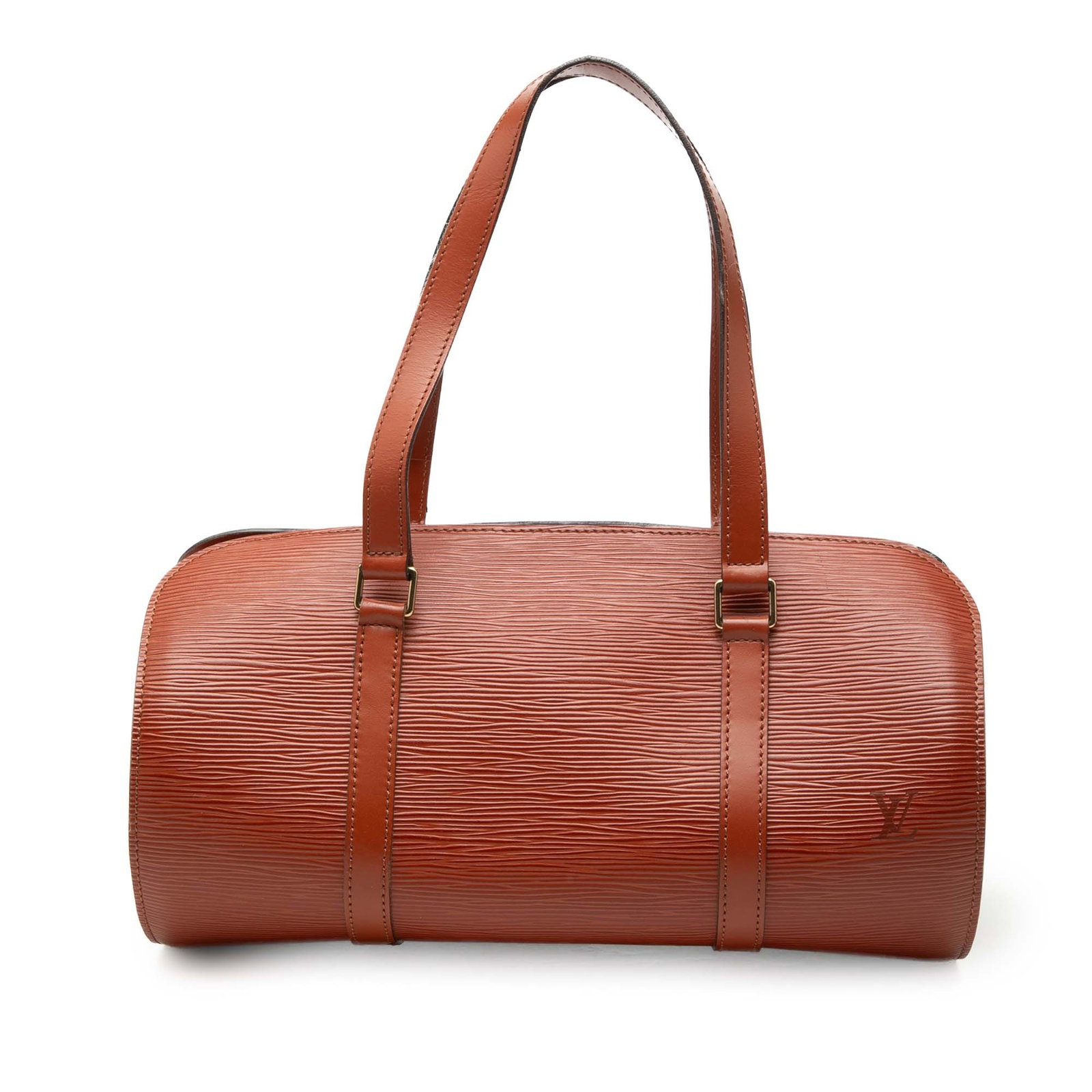 Louis Vuitton Epi Soufflot brown leather bag (1 of 7)